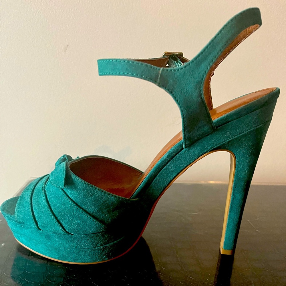 Green Eva Mendes New York & Company Bow Heels